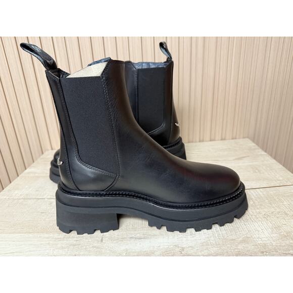 Zadig & Voltaire Ride Chelsea Semy-Shiny Calfskin Womens Boots MSRP $648 New - Picture 6 of 13